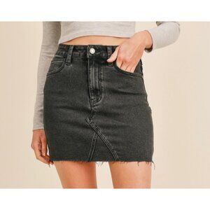 Rubberband Stretch Women's Co Ord Skirt Black NWT Size 28